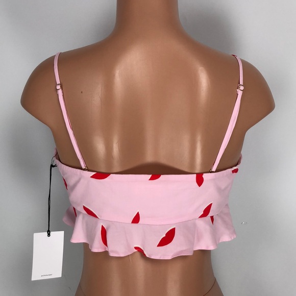 LPA Tie Front Bandeau Lips - Picture 9 of 11